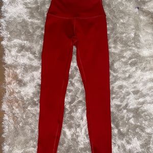 High-Waist Airlift Legging - Red